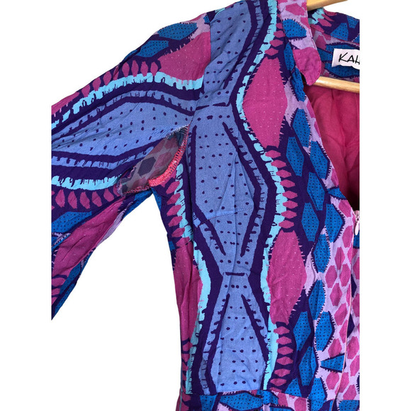 Kahindo Kisumu Romper Balloon Longsleeves Pink Flamingo Print Medium - Picture 9 of 12